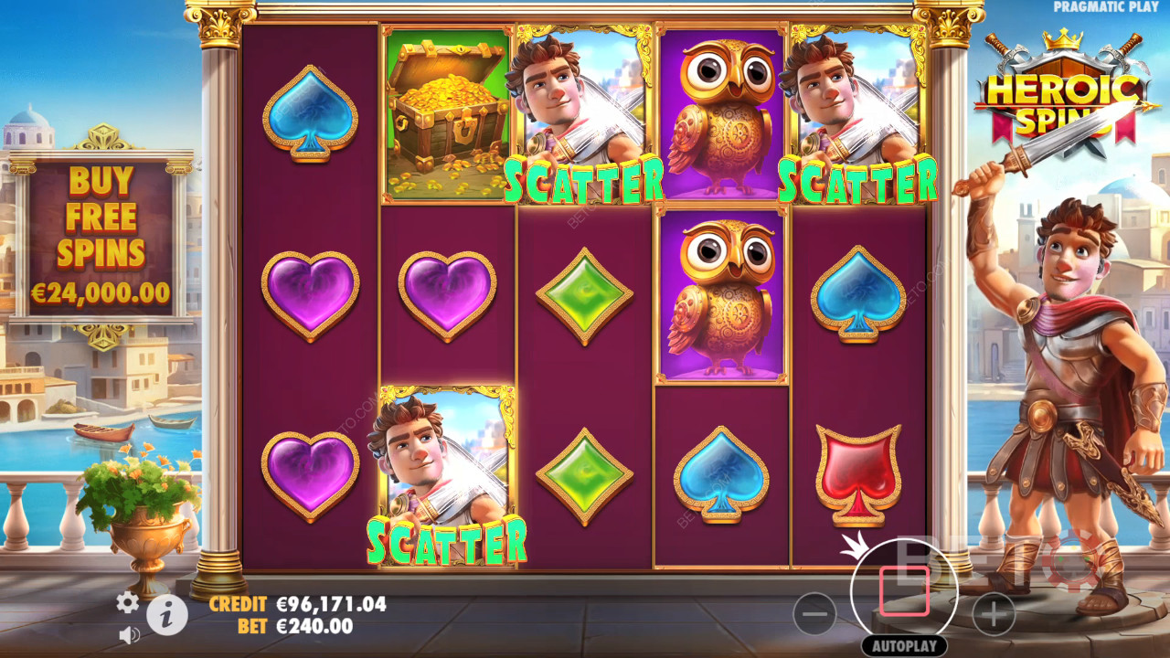 Đánh giá Heroic Spins của BETO Slots