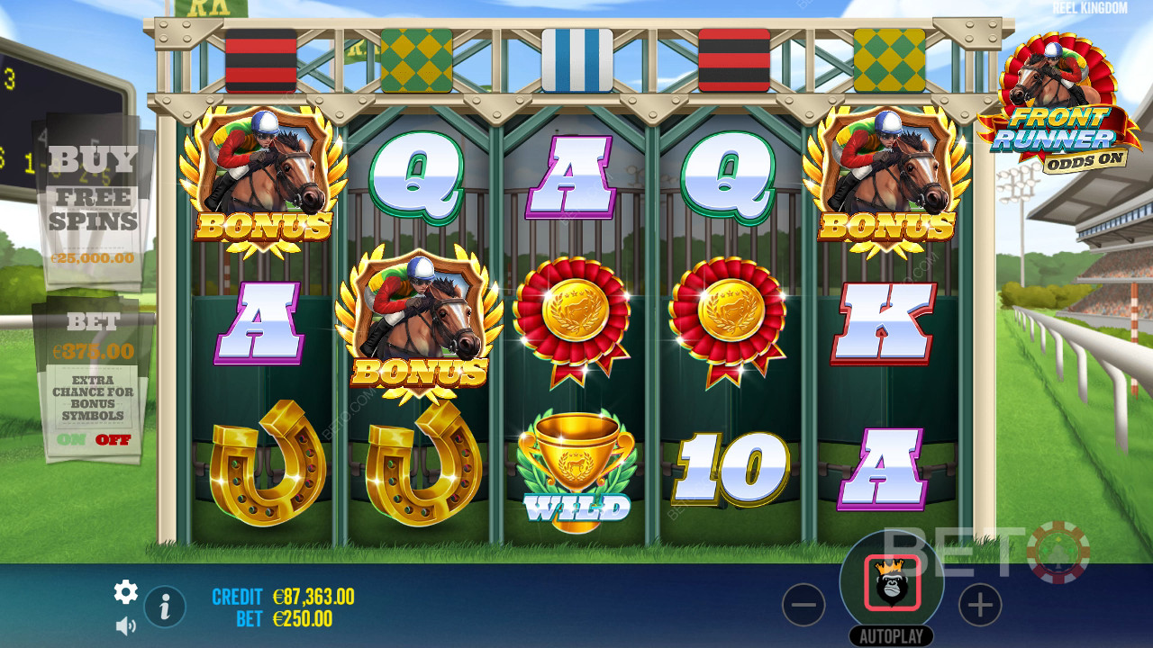 Đánh giá về tỷ lệ cược Front Runner của BETO Slots