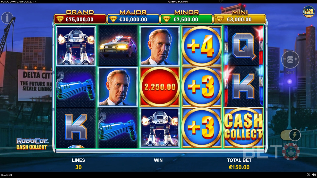 Đánh giá RoboCop: Cash Collect của BETO Slots