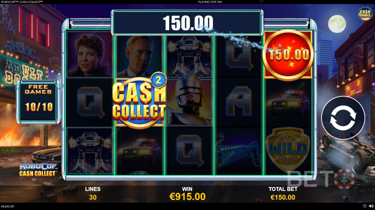 Trò chơi đánh bạc trực tuyến RoboCop: Cash Collect có đáng chơi không?