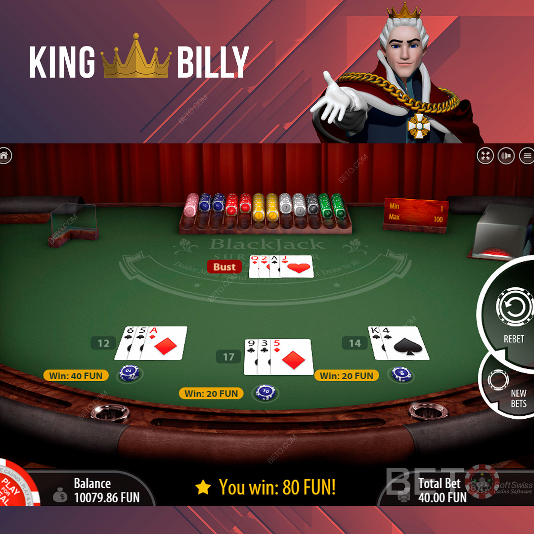 Thưởng thức các trò chơi trên bàn phổ biến trên Sòng bạc King Billy