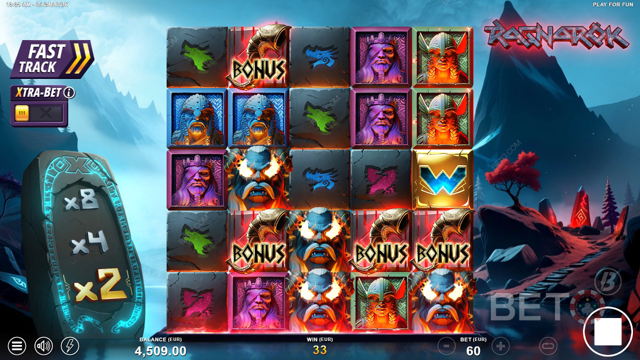 Giải thích về các tính năng thưởng trong Ragnarok của Slotmill