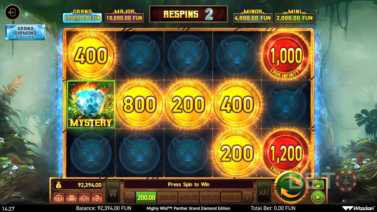 Cách chơi Mighty Wild: Panther Grand Diamond Edition của Wazdan
