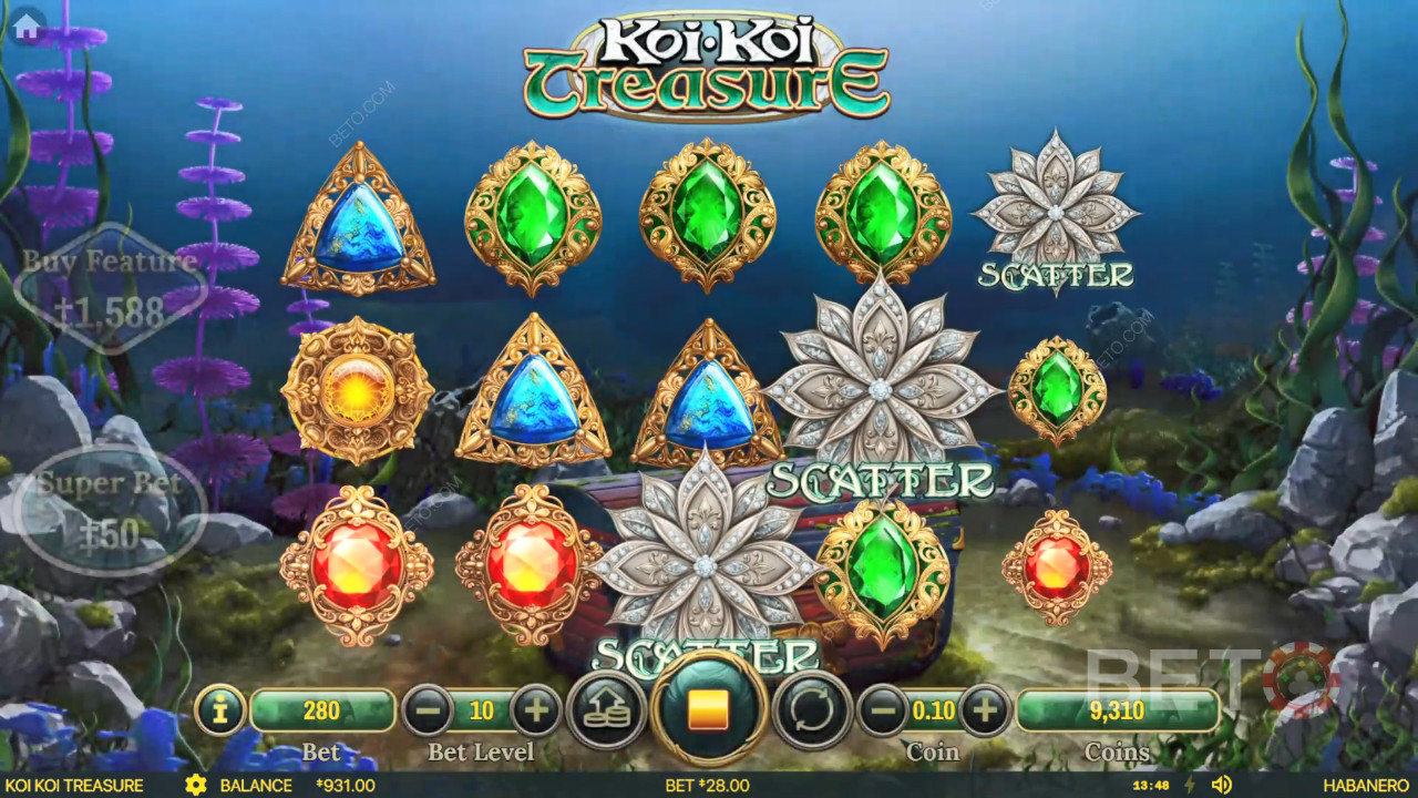 Trò chơi slot trực tuyến Koi Koi Treasure có đáng chơi không?
