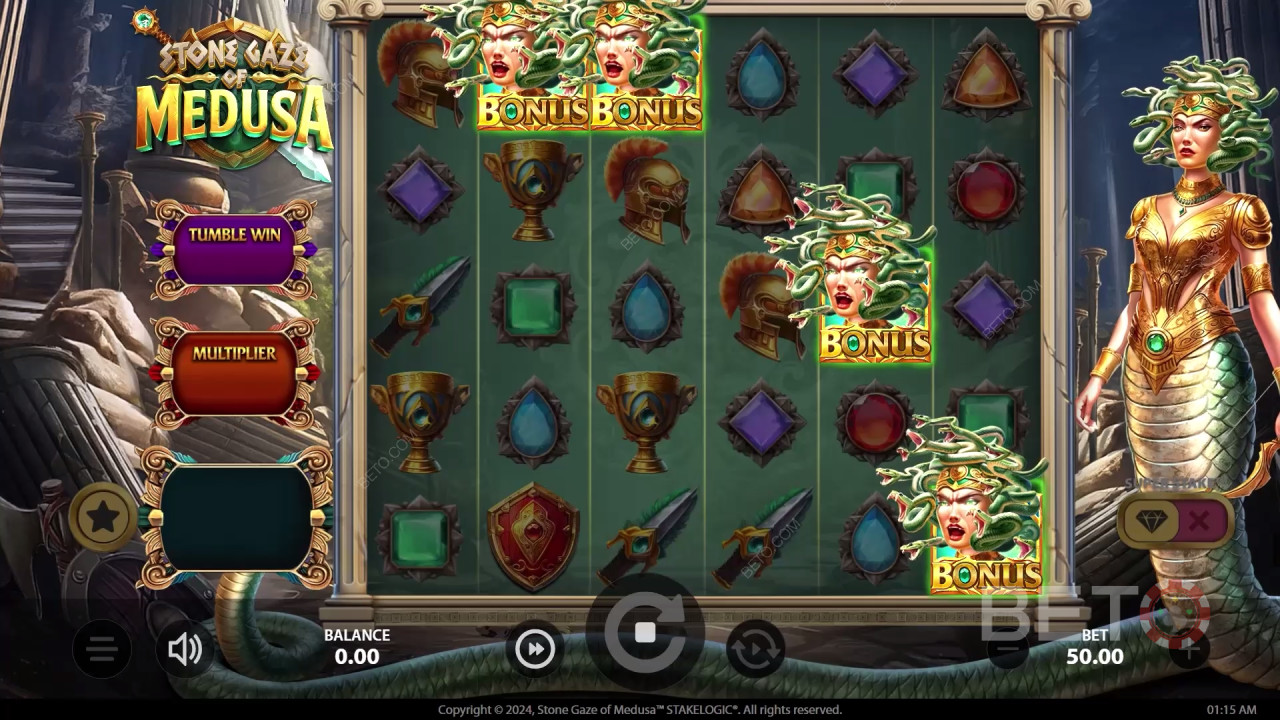 Đánh giá Stone Gaze of Medusa của BETO Slots