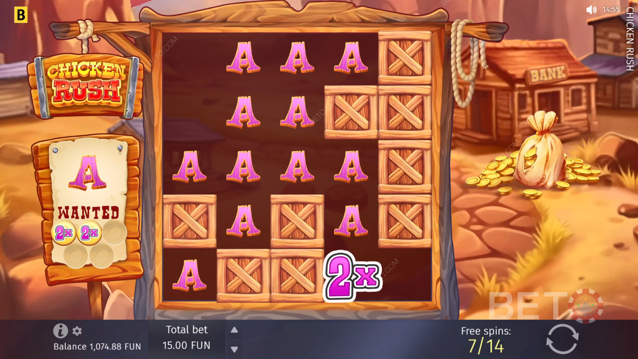 Giải thích về các tính năng thưởng trong Chicken Rush của BGAMING
