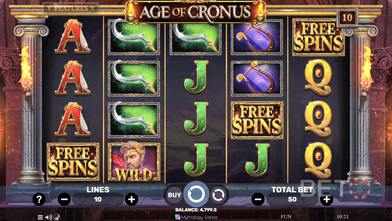 Đánh giá Age of Cronus của BETO Slots