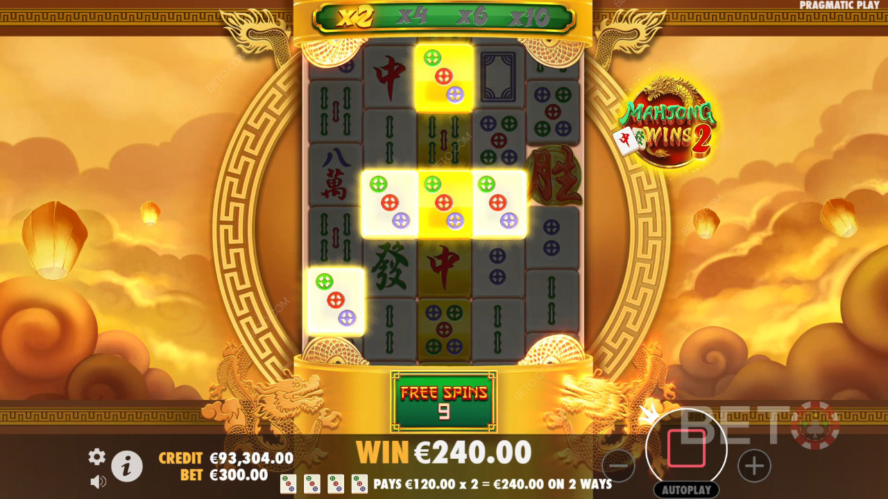 Giải thích các tính năng thưởng trong Mahjong Wins 2 của Pragmatic Play