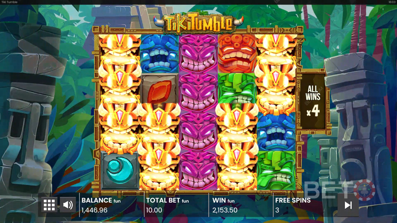 Đánh giá Tiki Tumble của BETO Slots