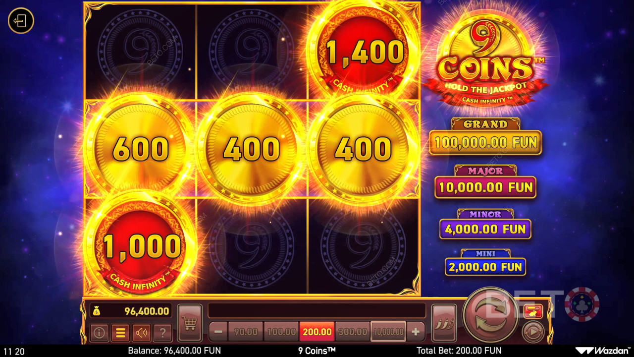 Đánh giá 9 Coins của BETO Slots