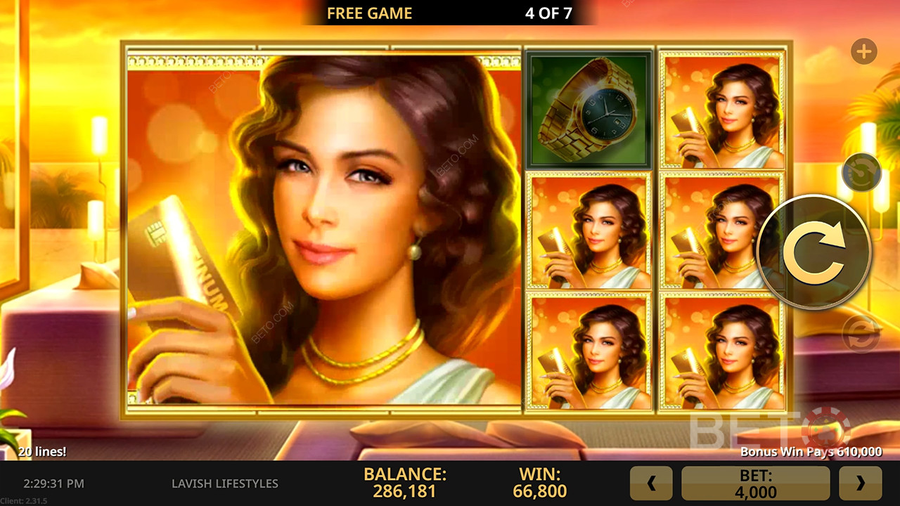 Đánh giá Lavish Lifestyles của BETO Slots