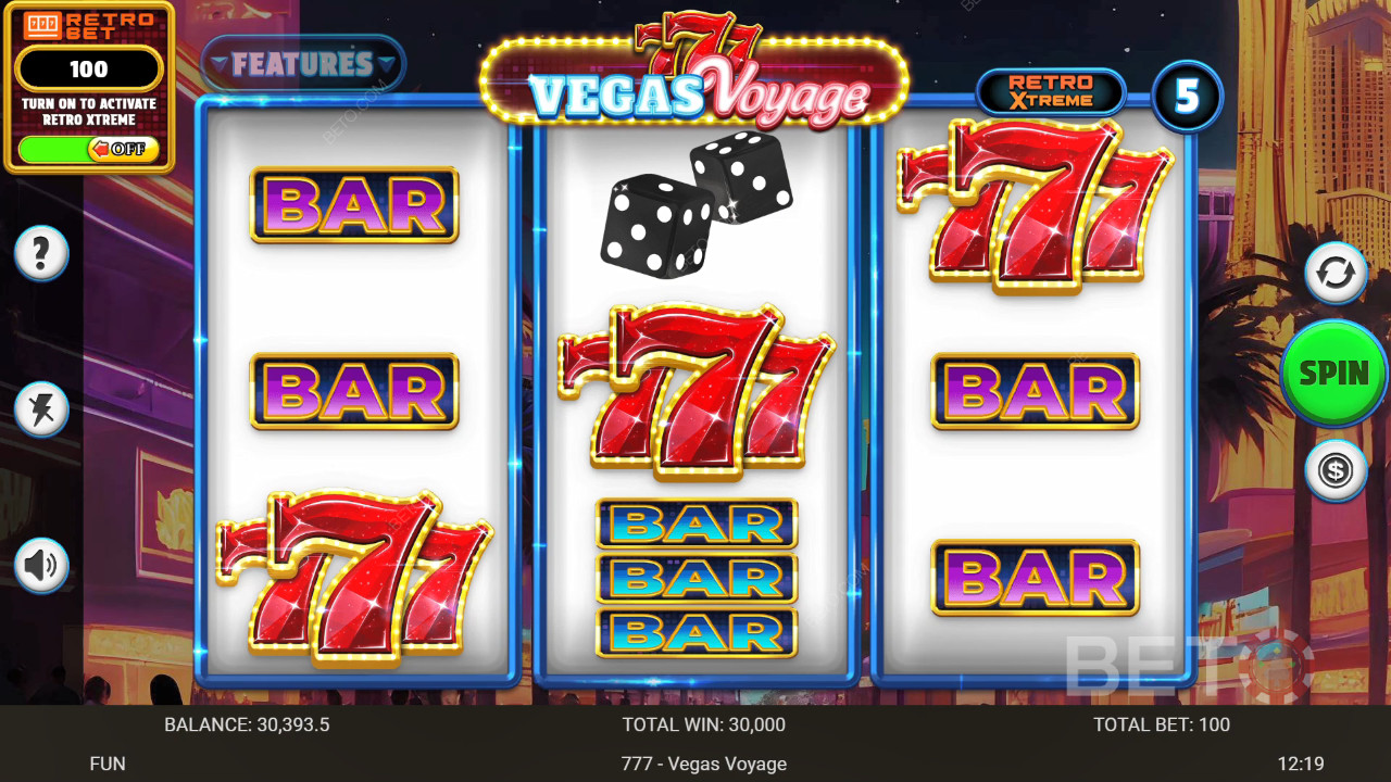 777 - Đánh giá Vegas Voyage của BETO Slots