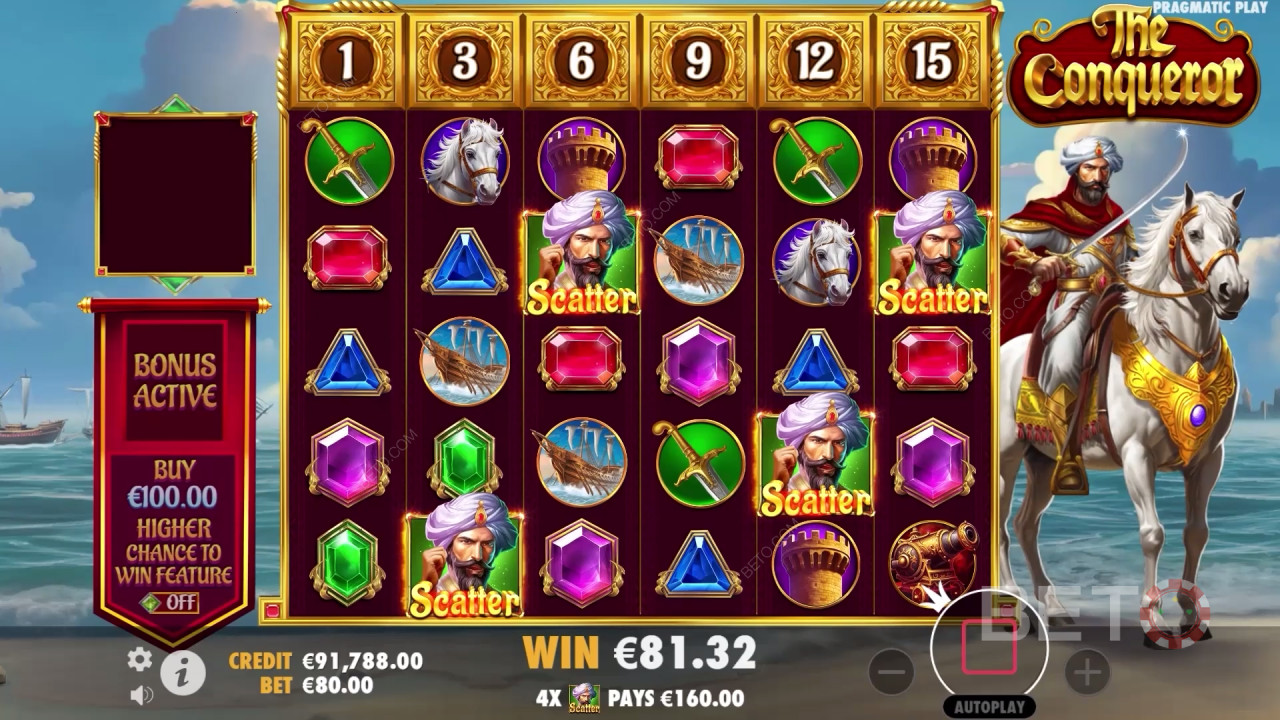 Đánh giá The Conqueror của BETO Slots