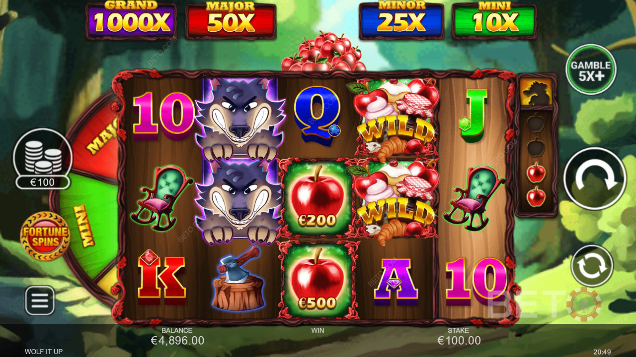 Các tính năng thưởng được giải thích trong Wolf It Up của Inspired Gaming