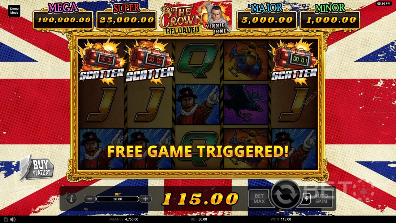 Đánh giá The Crown Reloaded của BETO Slots