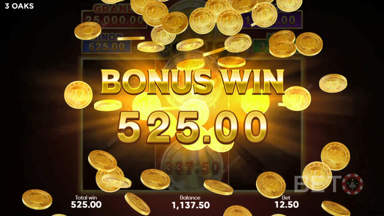 Các tính năng thưởng được giải thích trong 777 Coins của 3 Oaks Gaming