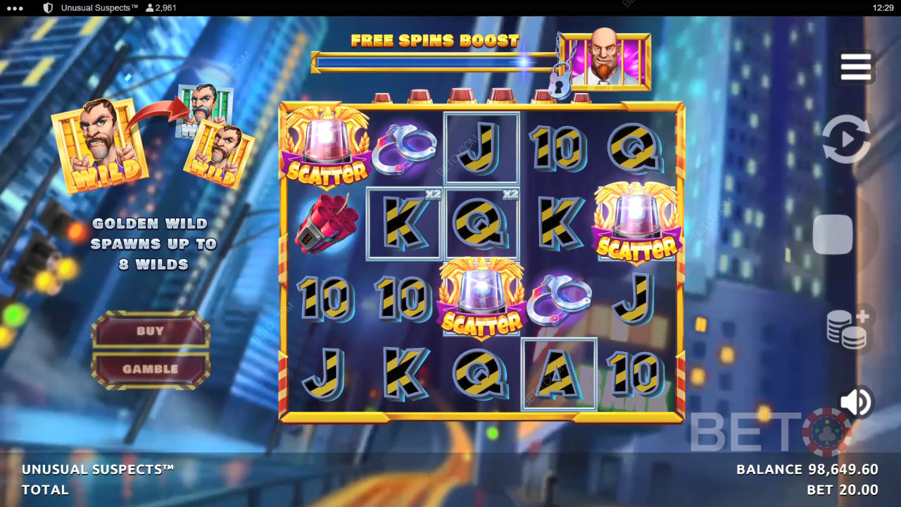 Đánh giá Unusual Suspects của BETO Slots