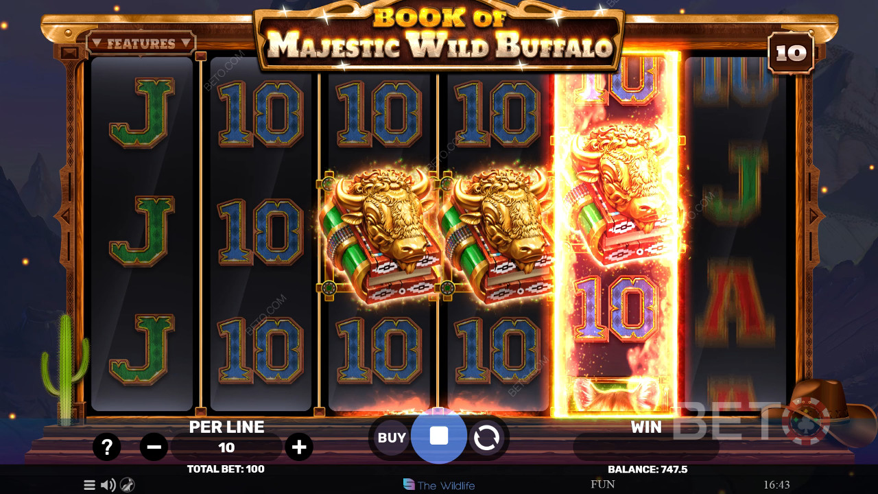 Đánh giá Book of Majestic Wild Buffalo của BETO Slots