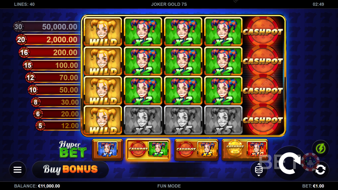 Cách chơi Joker Gold 7s của Kalamba Games