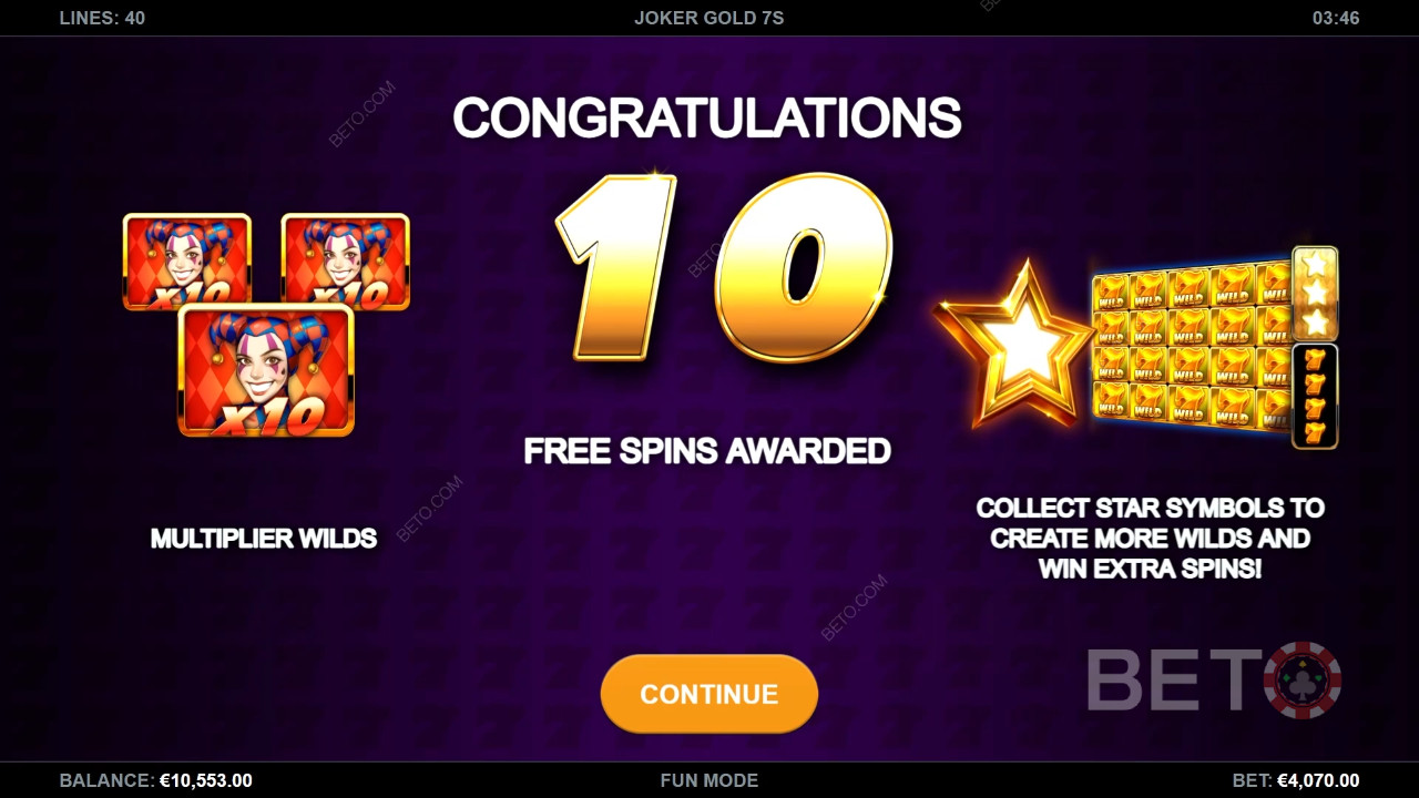 Giải thích các tính năng thưởng trong Joker Gold 7s của Kalamba Games