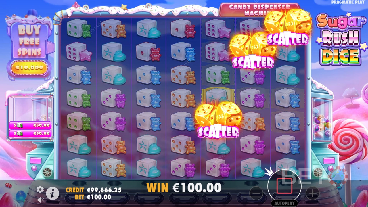 Đánh giá Sugar Rush Dice của BETO Slots