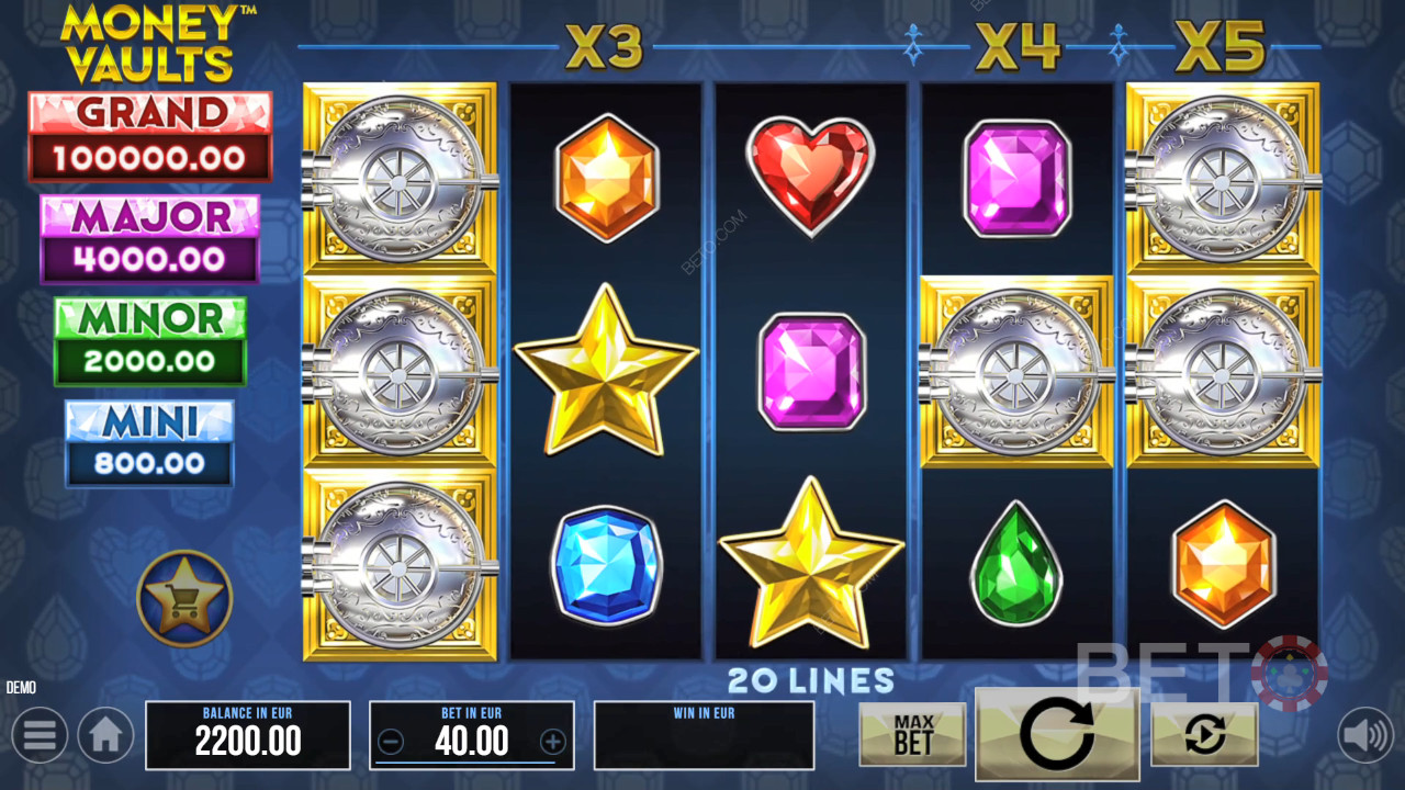 Đánh giá Money Vaults của BETO Slots