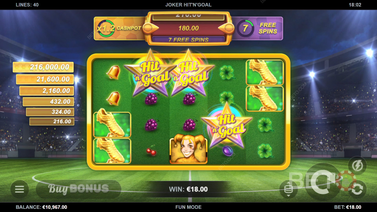 Joker Hit'n'Goal Chơi Miễn Phí