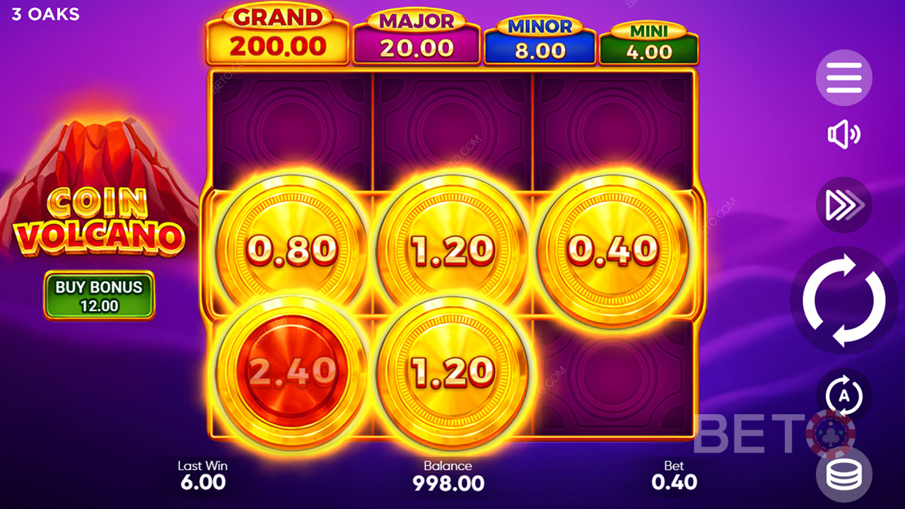 Trò chơi máy đánh bạc Coin Volcano có đáng chơi không?