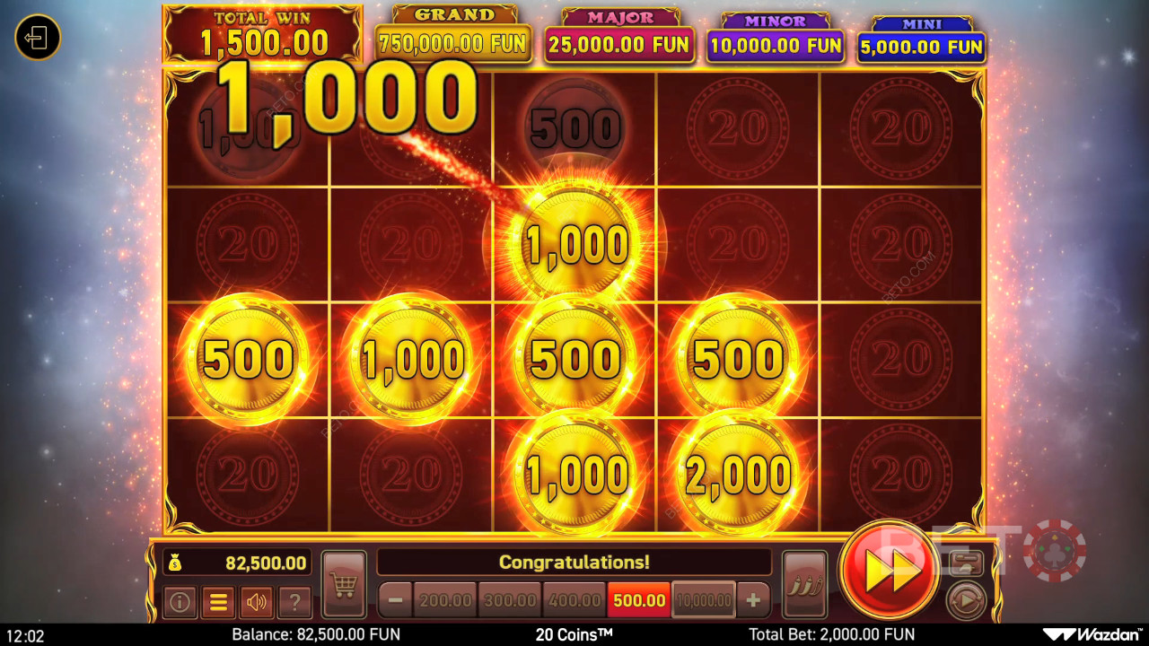 Đánh giá 20 Coins của BETO Slots