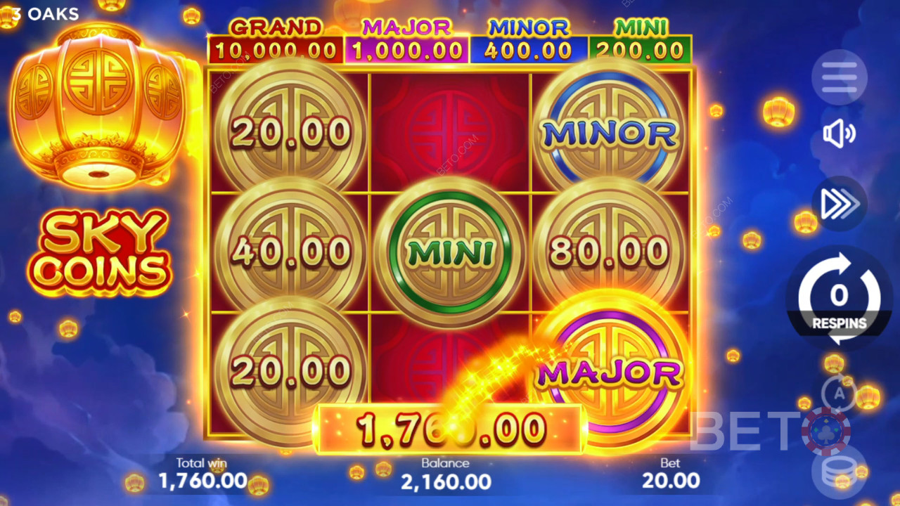 Đánh giá Sky Coins của BETO Slots