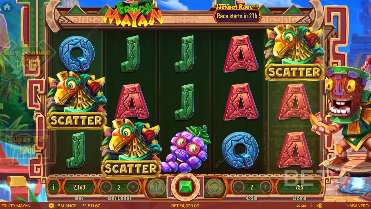 Đánh giá Fruity Mayan của BETO Slots