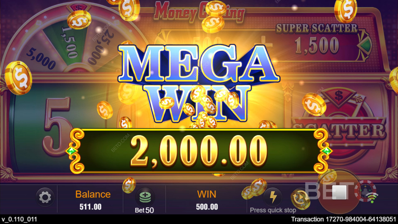 Giải thích về các tính năng thưởng trong Money Coming của TaDa Gaming