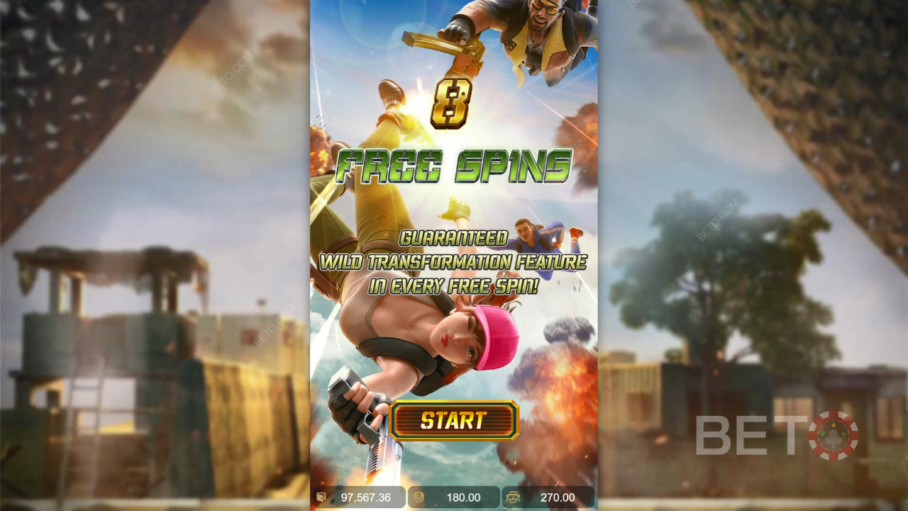 Thắng 1.690 lần tiền cược của bạn trong máy đánh bạc Battleground Royale!