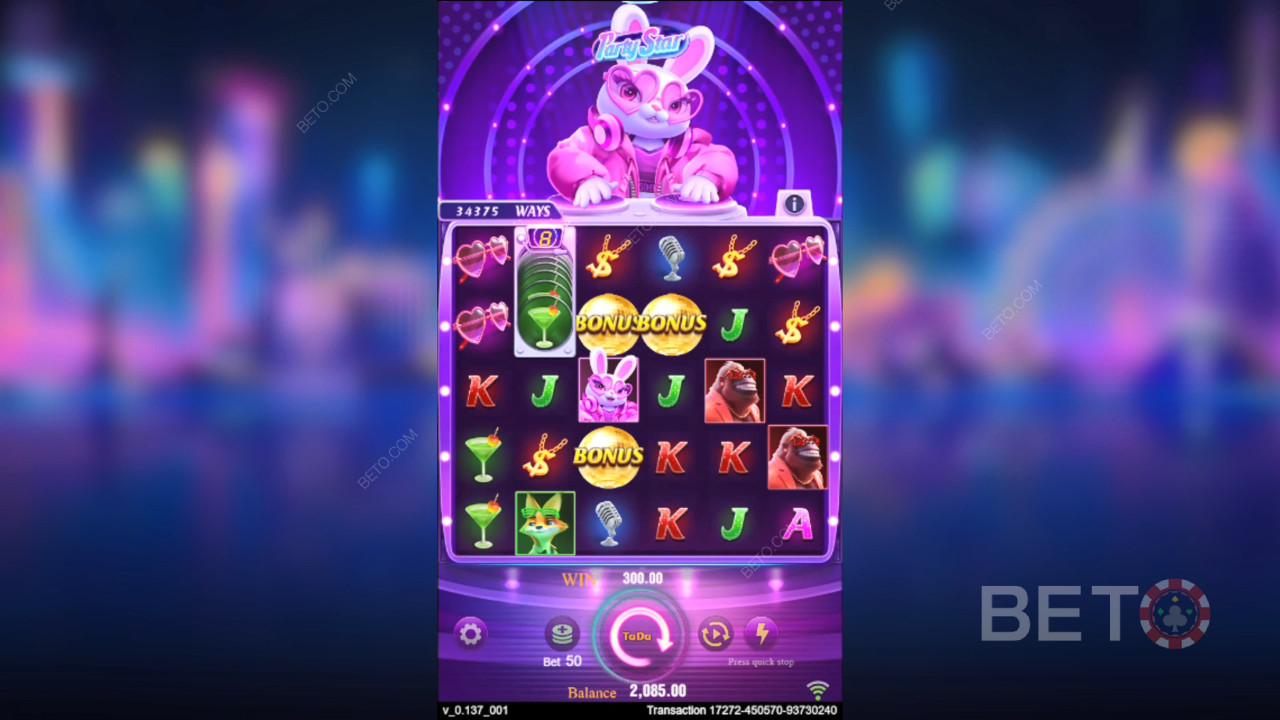 Đánh giá Party Star của BETO Slots