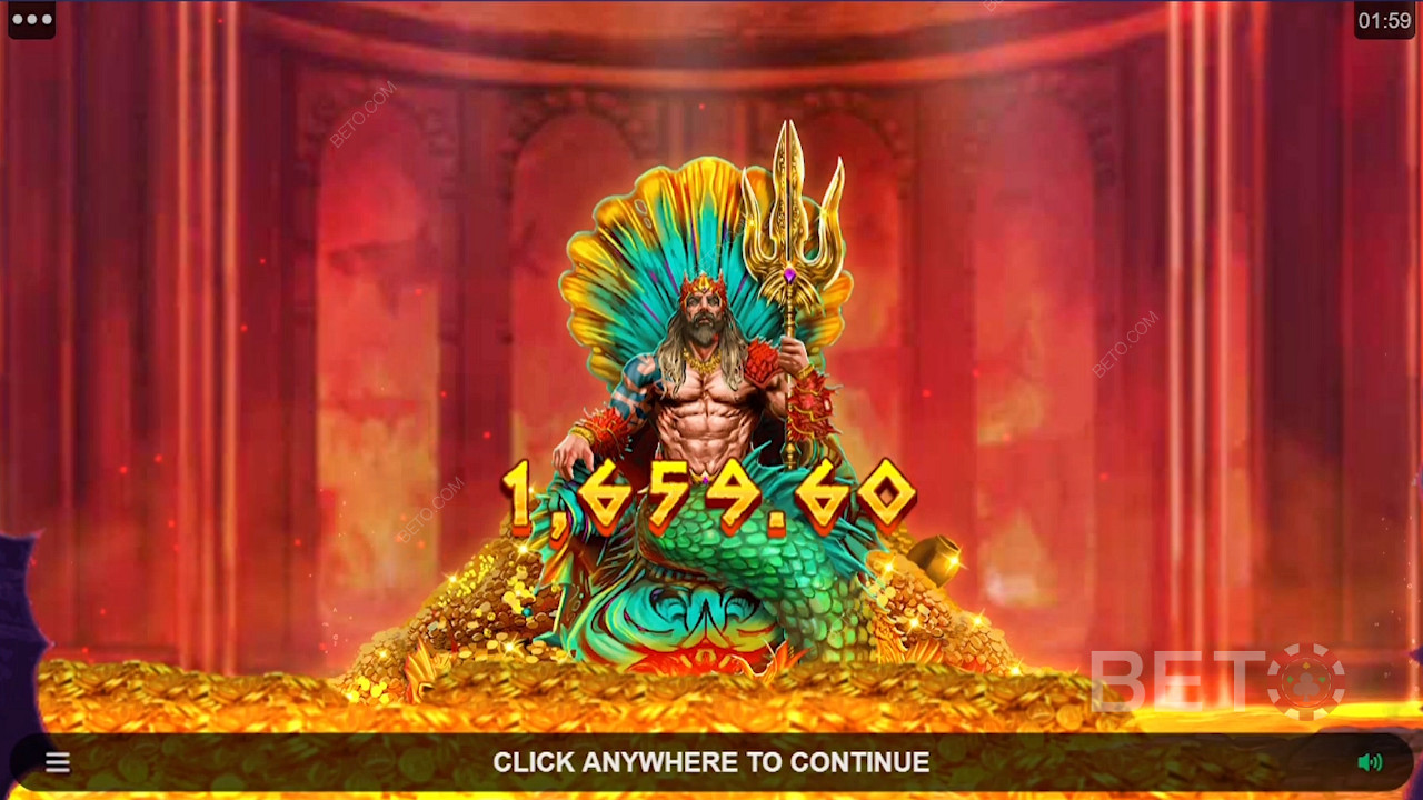 Tận hưởng chiến thắng lớn trong trò chơi Ancient Fortunes: Poseidon Megaways xèng trực tuyến