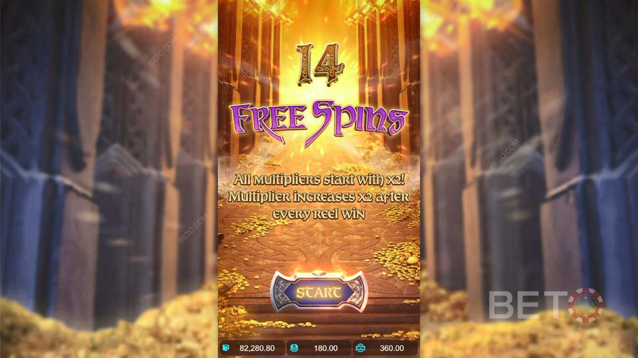Thắng 25.000 lần tiền cược của bạn trong trò chơi Asgardian Rising!