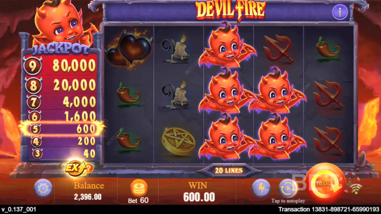 Trò chơi máy đánh bạc video Devil Fire có đáng chơi không?