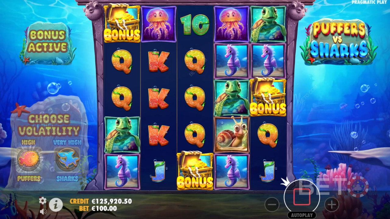 Đánh giá Puffers Vs Sharks của BETO Slots