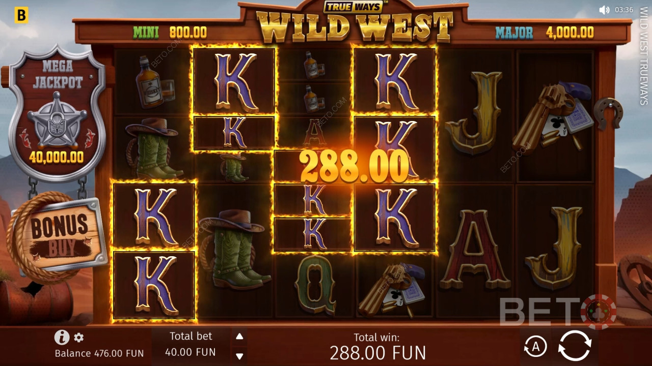 Đánh giá Wild West Trueways của BETO Slots
