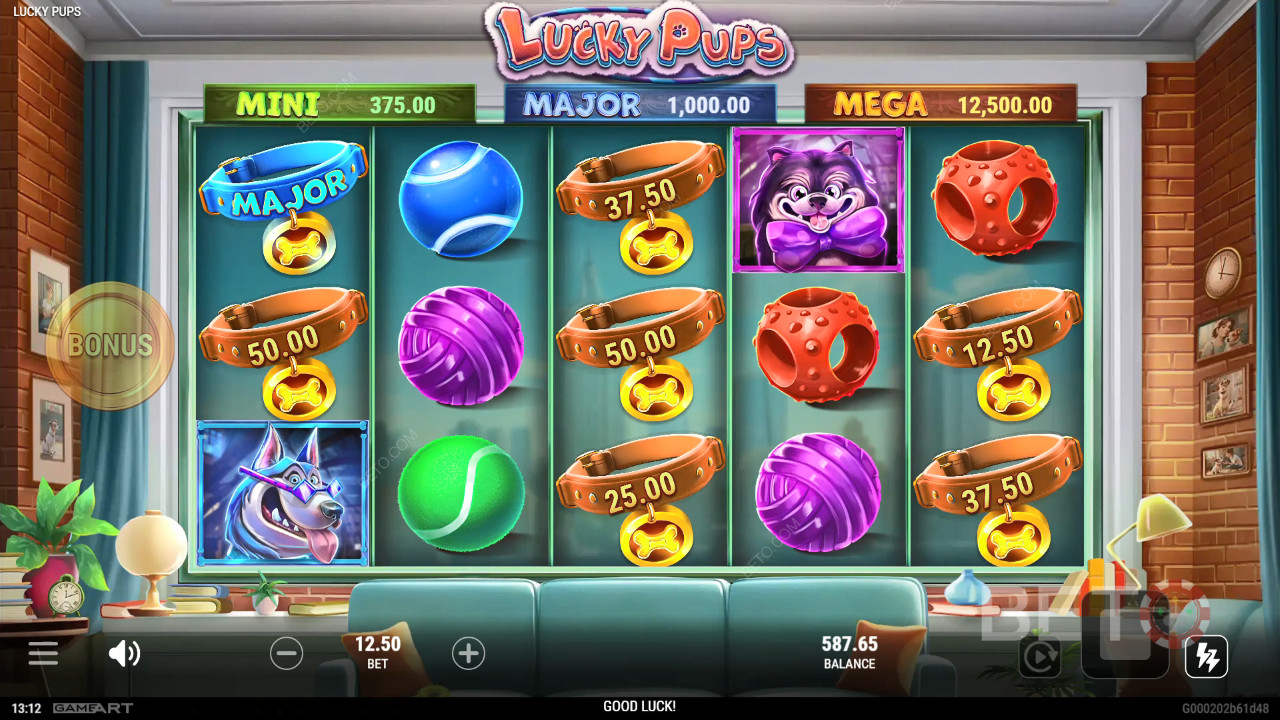 Đánh giá Lucky Pups của BETO Slots