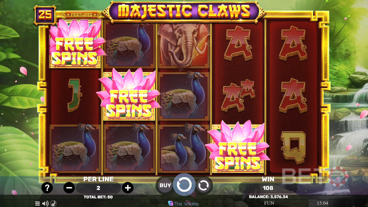 Đánh giá Majestic Claws của BETO Slots