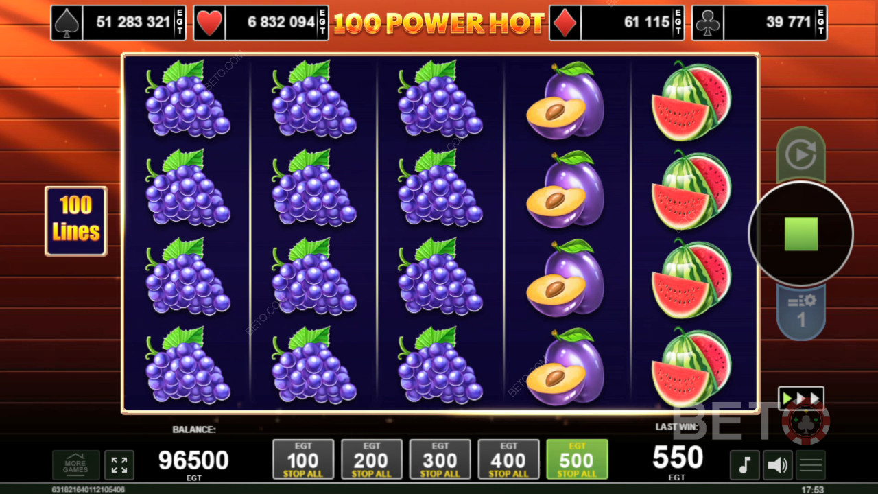 Đánh giá 100 Power Hot của BETO Slots