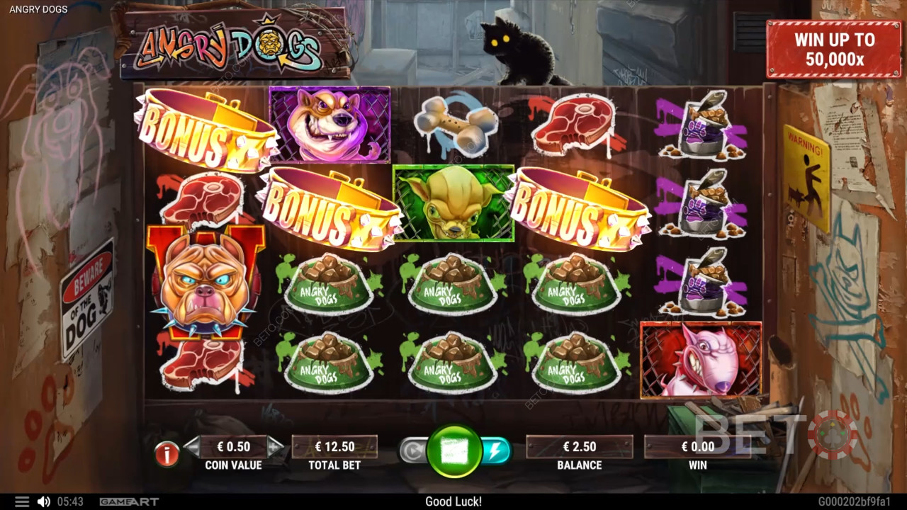 Đánh giá Angry Dogs của BETO Slots