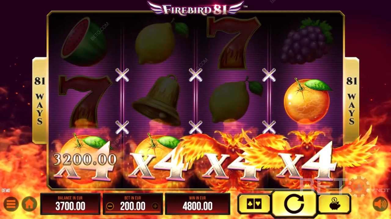 Đánh giá Firebird 81 của BETO Slots
