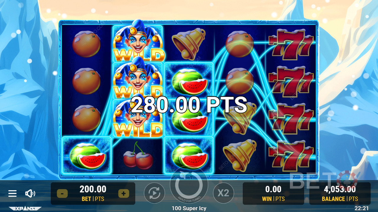 Đánh giá 100 Super Icy của BETO Slots