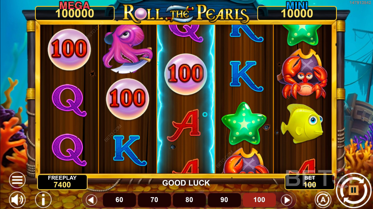 Đánh giá Roll The Pearls Hold & Win của BETO Slots