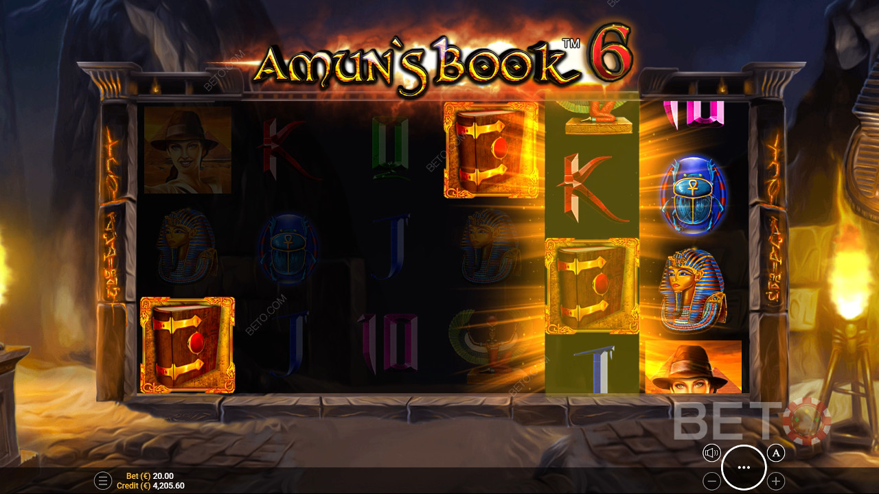 Đánh giá Sách Amun 6 của BETO Slots