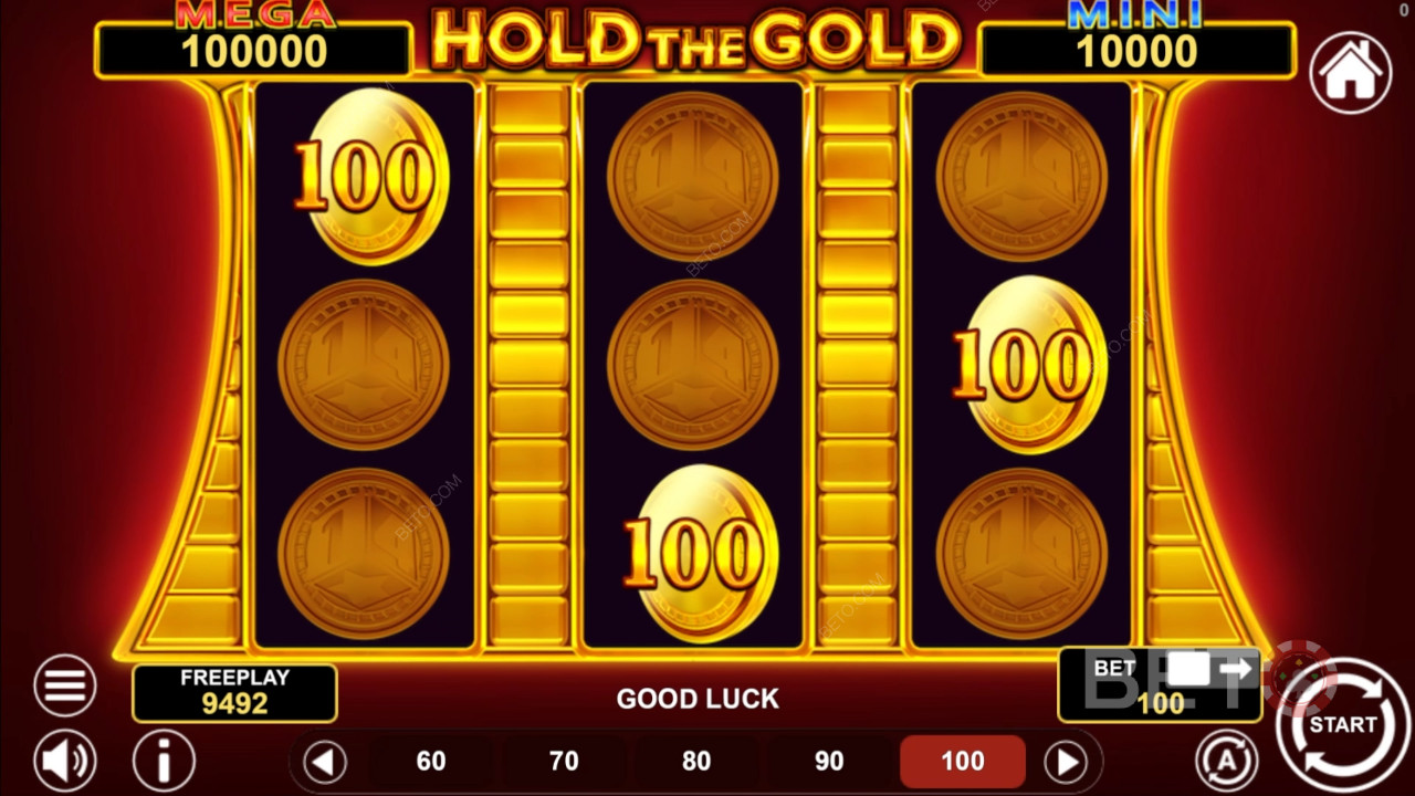 Đánh giá Hold The Gold của BETO Slots
