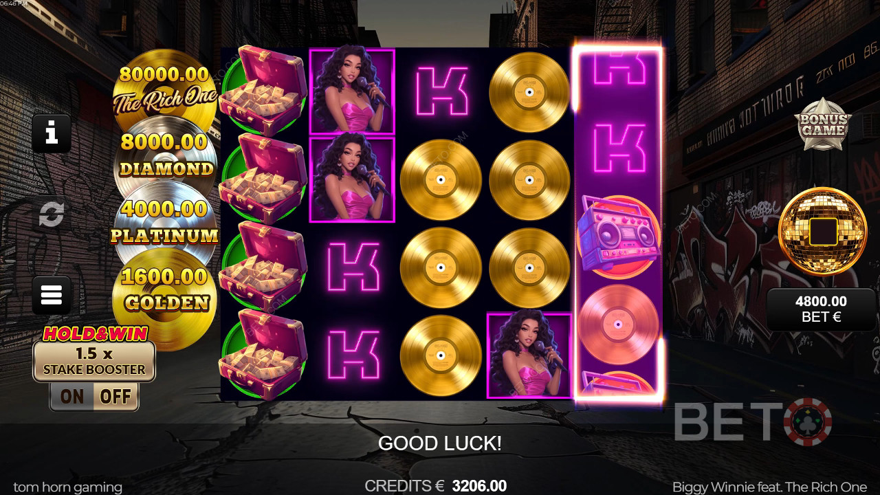 Đánh giá Biggy Winnie hợp tác với The Rich One của BETO Slots