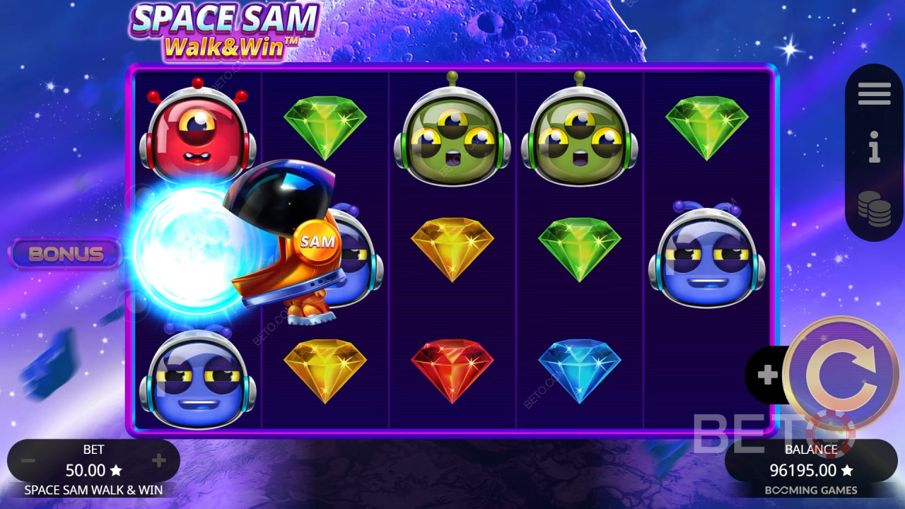 Đánh giá Space Sam Walk and Win của BETO Slots